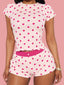 Heart Print Lounge Set – Cozy Two-Piece