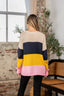 Love Full Size Color Block Exposed Seam Sweater