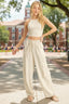 Crop Top & Cargo Pants Set