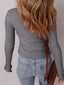 Ribbed Button-Up Cardigan – Sleek, Stretchy, and Effortlessly Polished