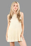 Slit Ribbed Knit Lounge Set – Top & Shorts