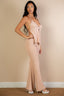 Split Front Halter & Flare Pants Set – Sultry, Sophisticated, and Statement-Making
