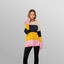 Love Full Size Color Block Exposed Seam Sweater