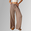 Ribbed Drawstring Wide-Leg Pants
