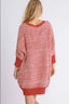 Ribbed Hem Sweater Dress with Pockets