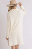 Cozy High-Low Bouclé Sweater Dress
